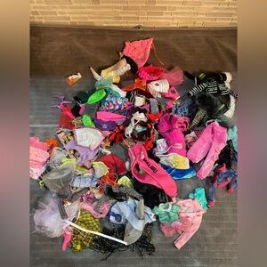 Rainbow LOL Doll Clothes 123 Pieces Lot